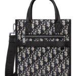 Christian Dior Safari North-South Tote Bag Dark Blue